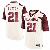 Oklahoma Sooners 21 Marcelias Sutton White 47 Game Winning Streak College Football Jersey Dzhi,baseball caps,new era cap wholesale,wholesale hats